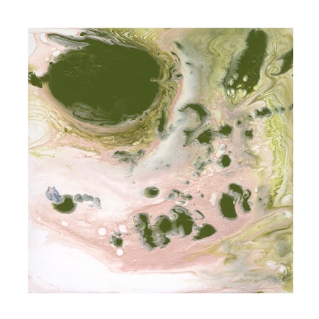 Melissa Wang 'Lime Shimmer I' Canvas Art, 14x14